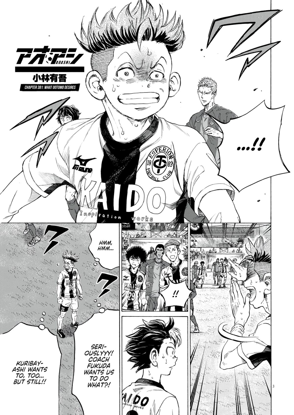 Ao Ashi Chapter 381 — page 3