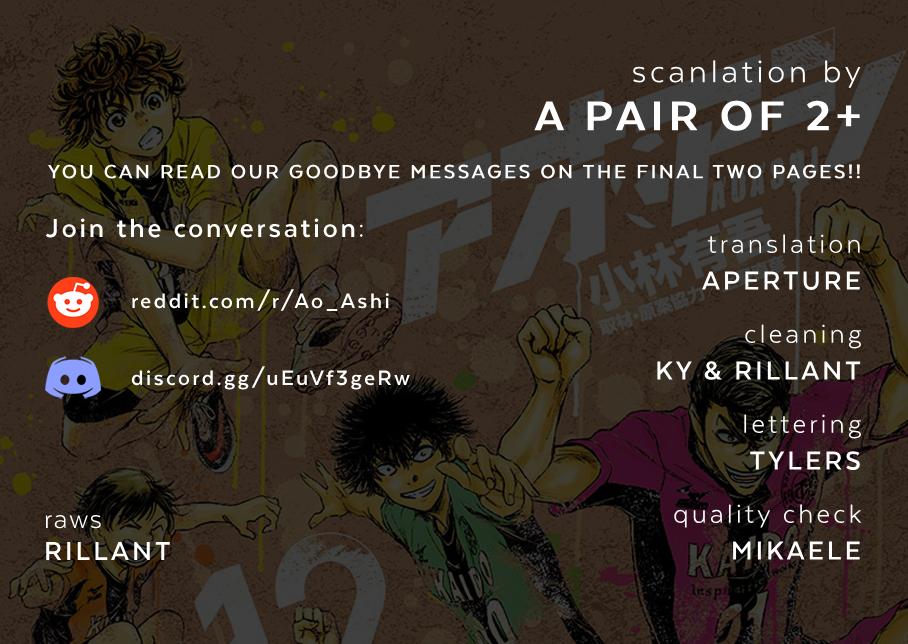 Ao Ashi Chapter 410 — page 1