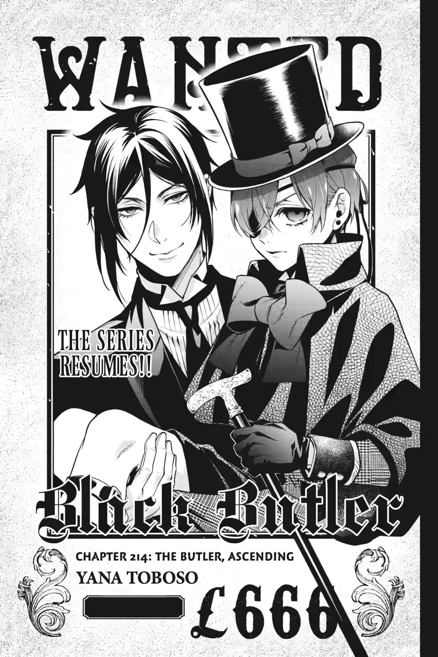 Black Butler Chapter 214 — page 1