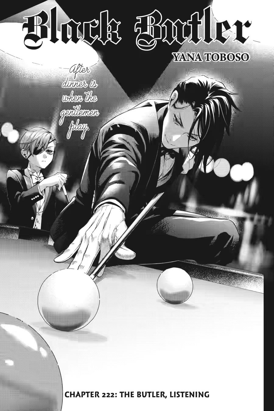Black Butler Chapter 222 — page 1