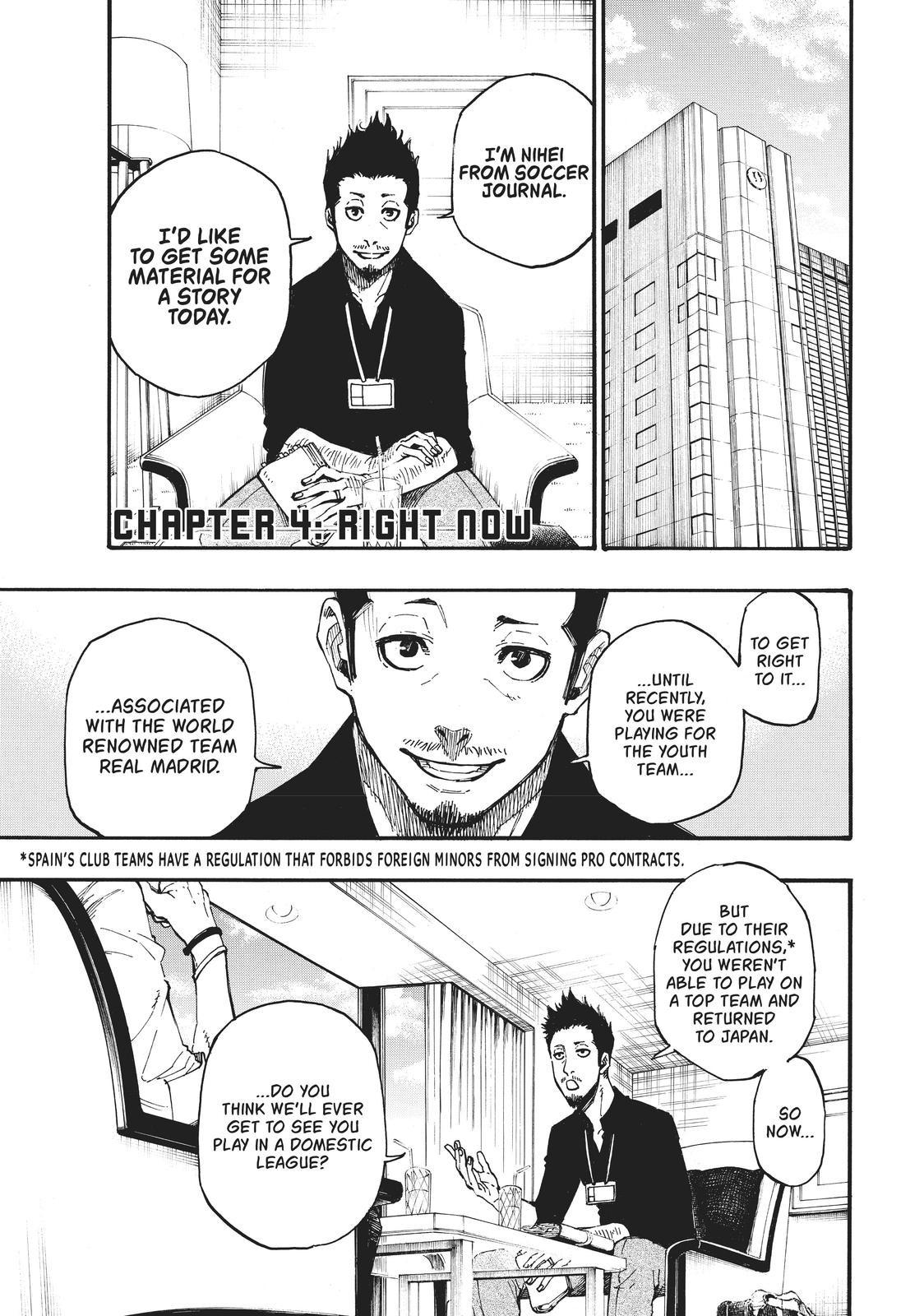 Blue Lock Chapter 4 — page 1
