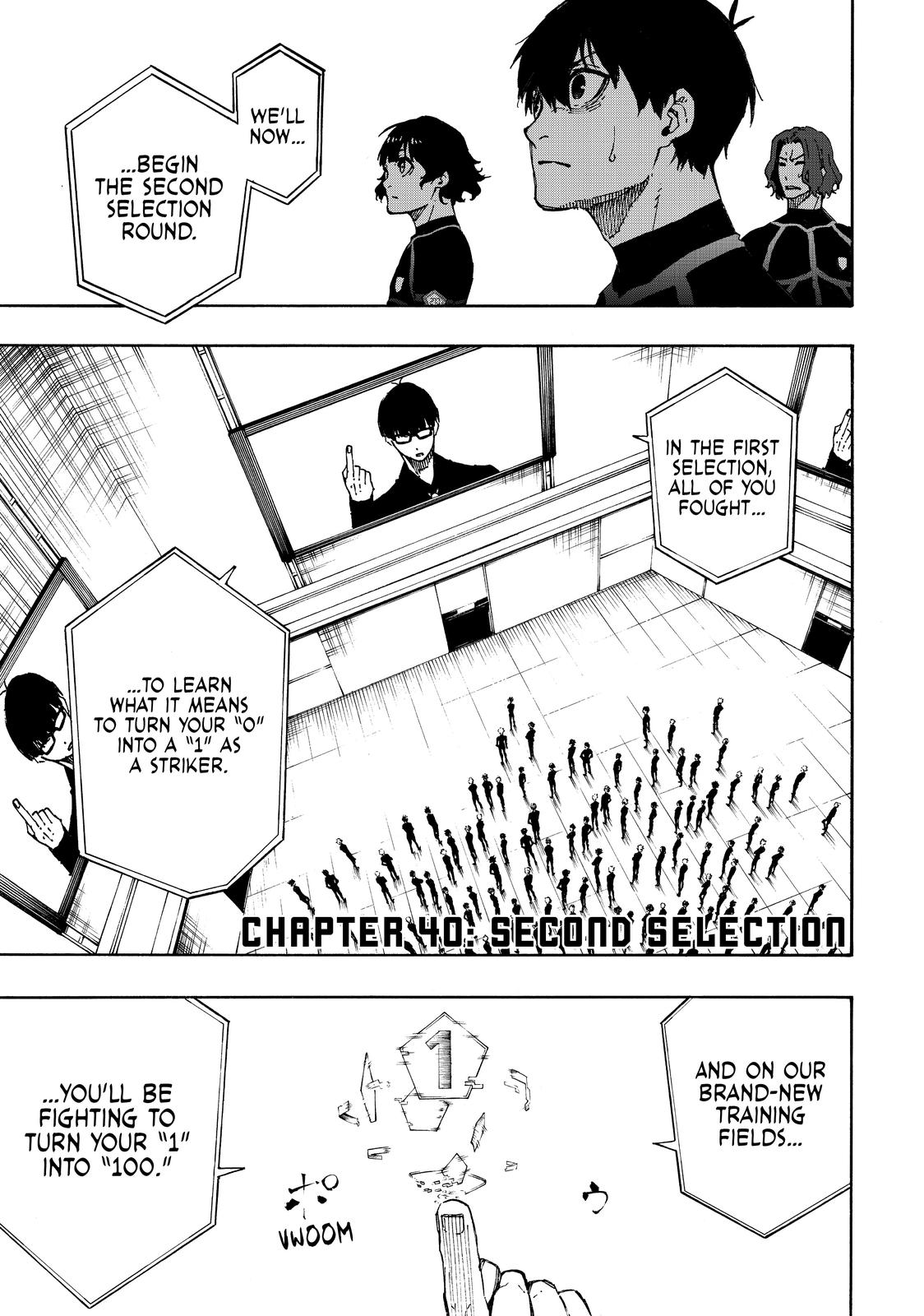 Blue Lock Chapter 40 — page 1