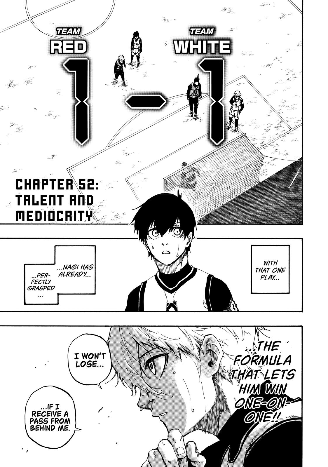 Blue Lock Chapter 52 — page 1