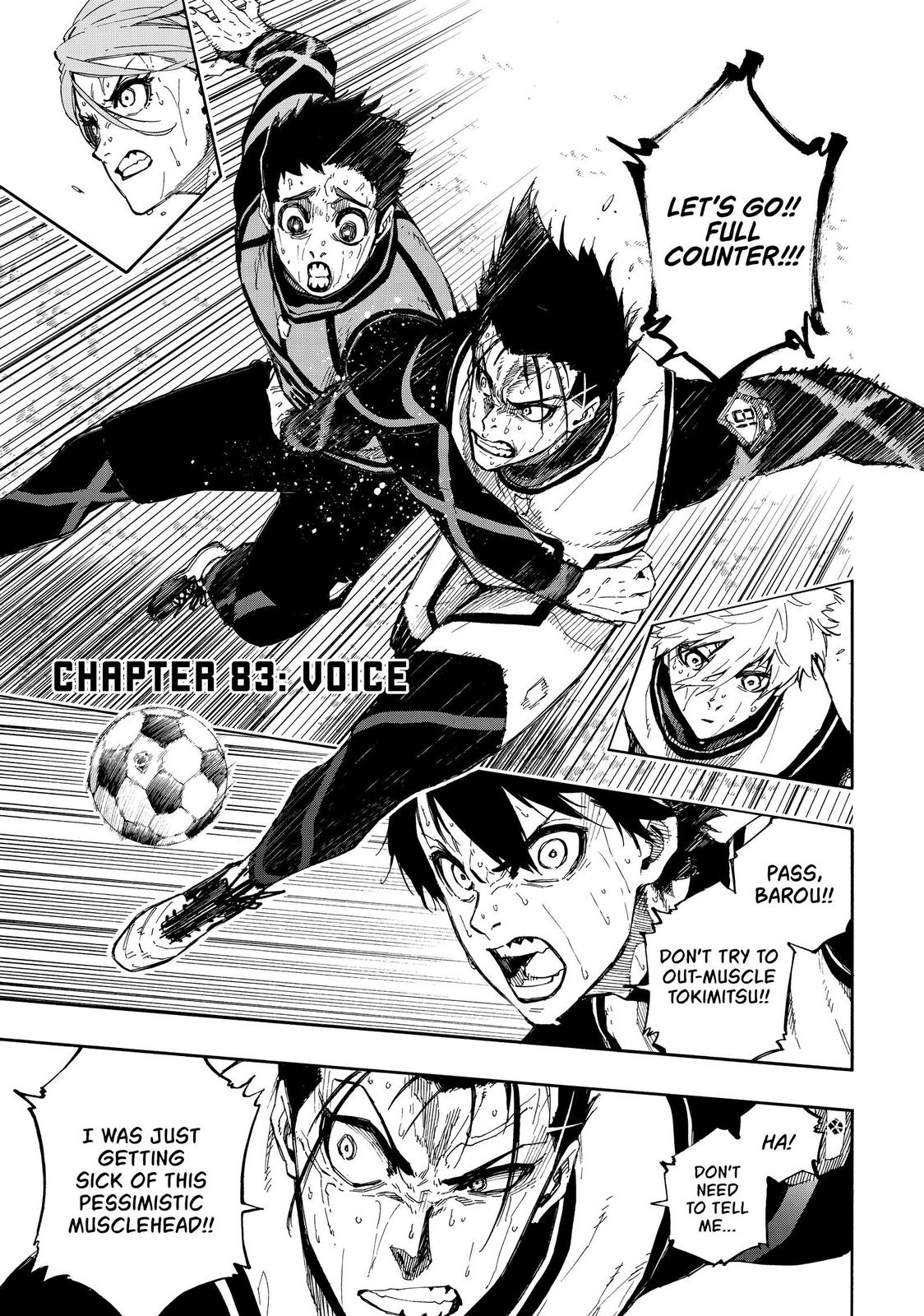 Blue Lock Chapter 83 — page 1