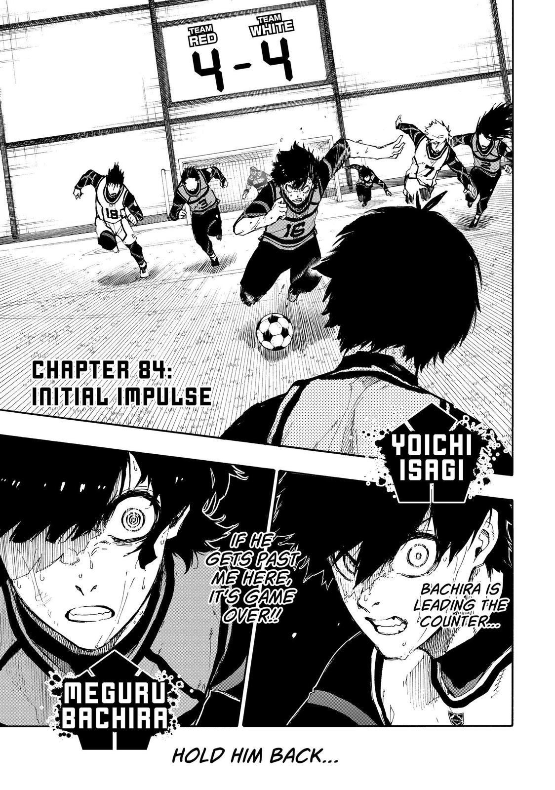 Blue Lock Chapter 84 — page 1