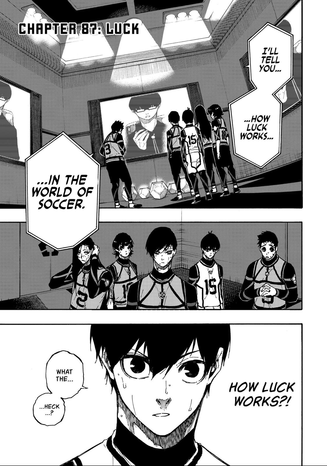 Blue Lock Chapter 87 — page 1