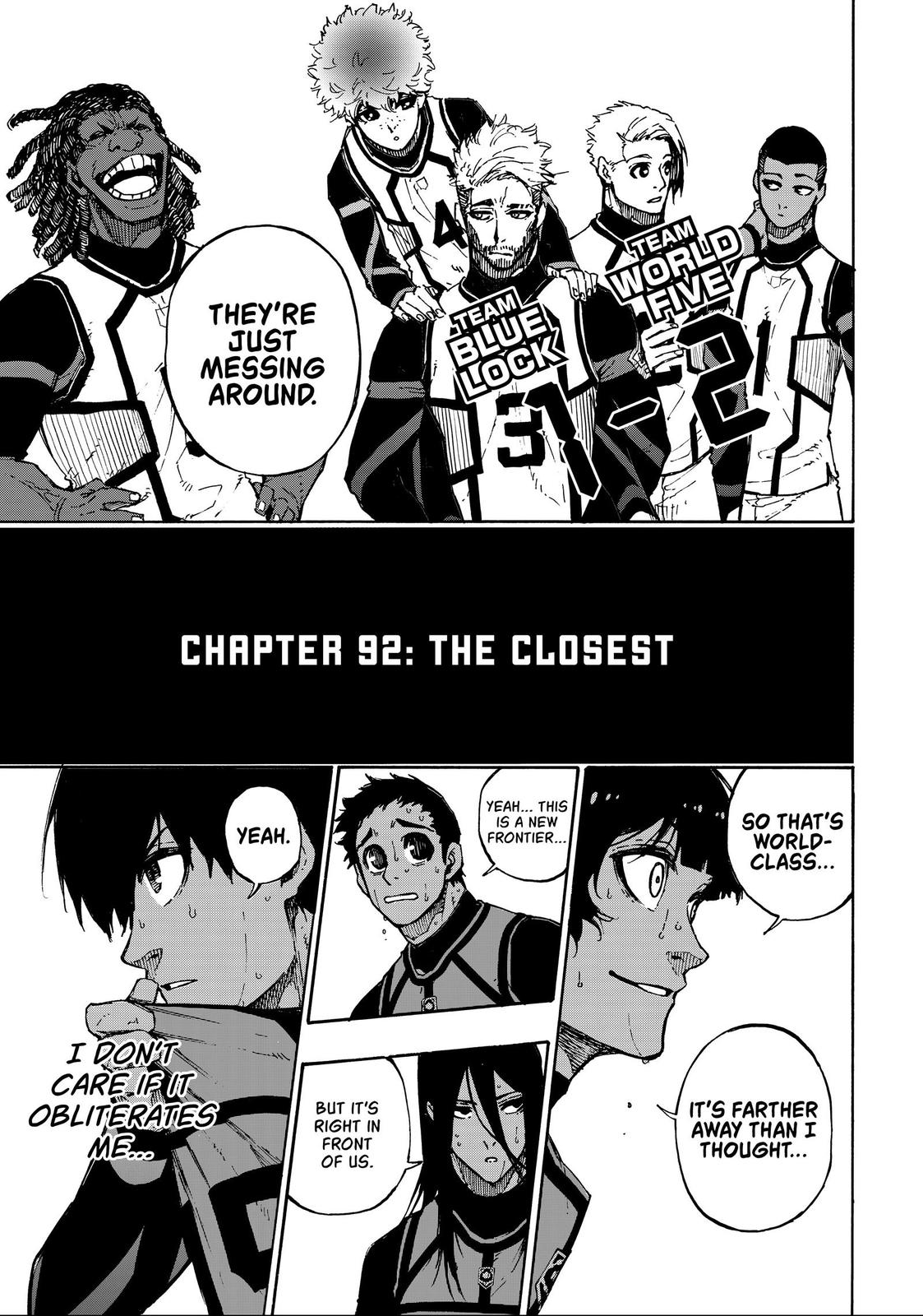 Blue Lock Chapter 92 — page 1