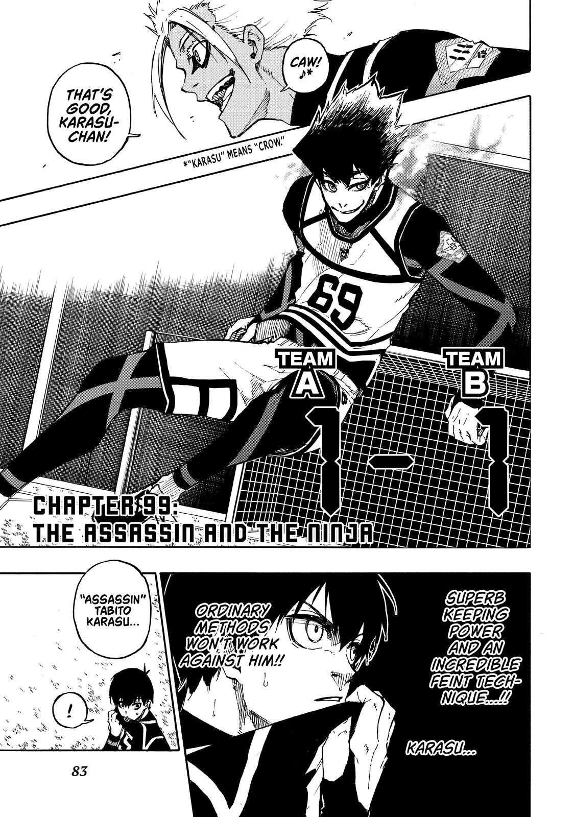 Blue Lock Chapter 99 — page 1