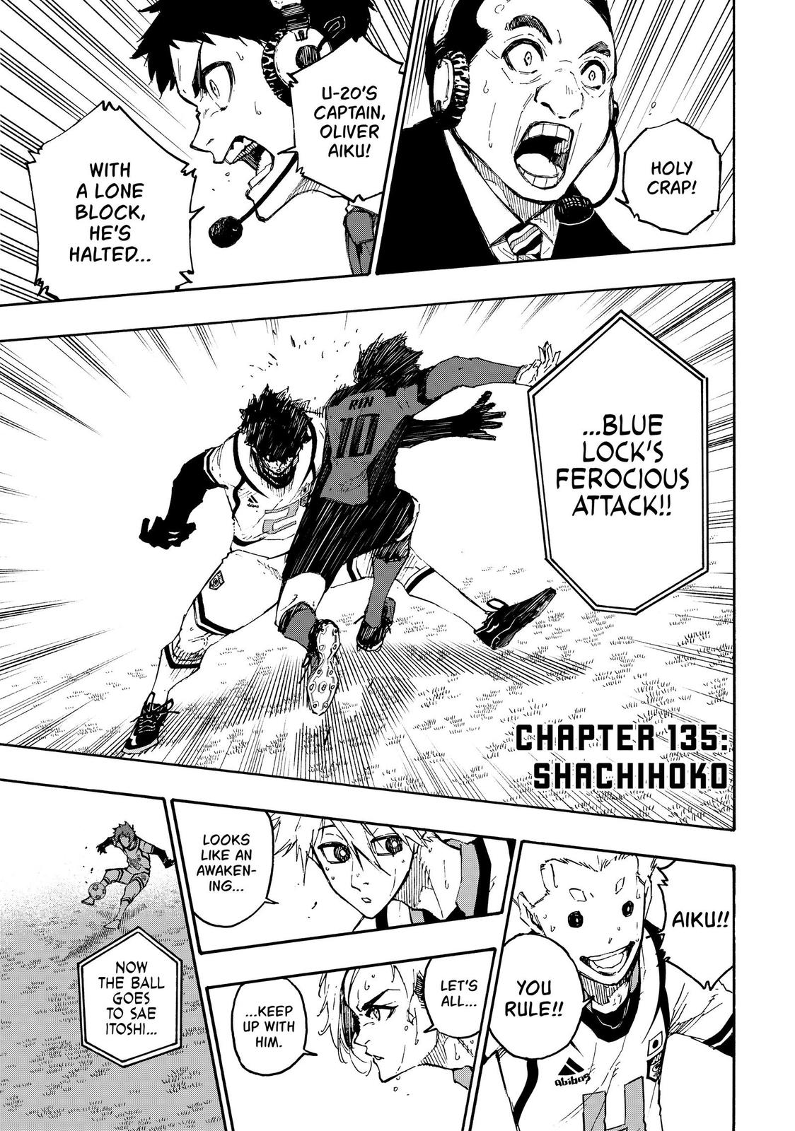 Blue Lock Chapter 135 — page 1