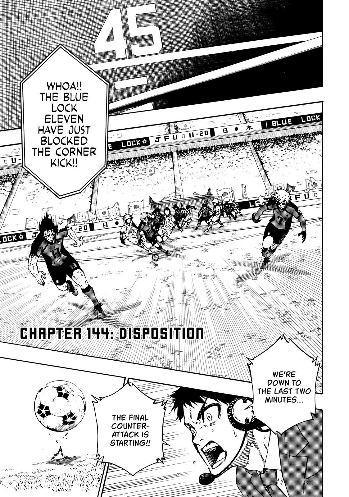 Blue Lock Chapter 144 — page 1