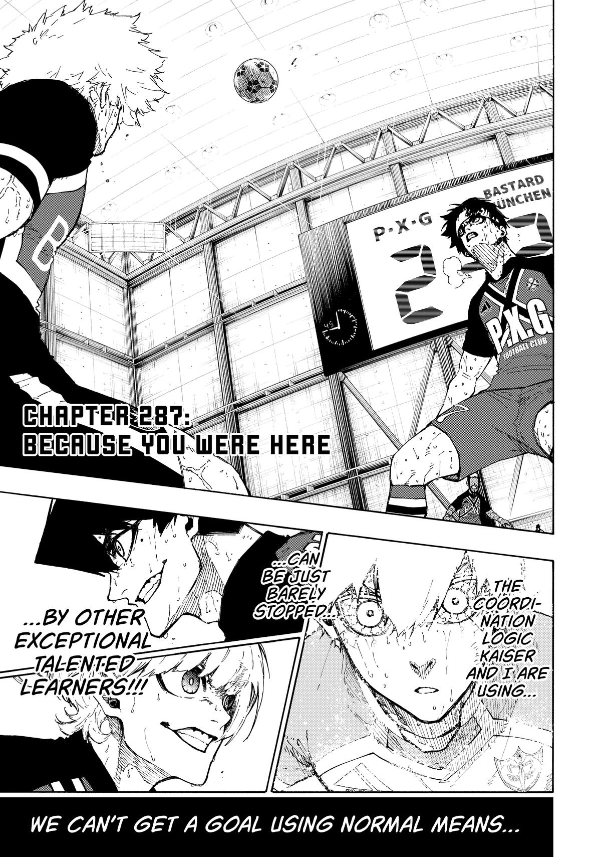 Blue Lock Chapter 287 — page 1