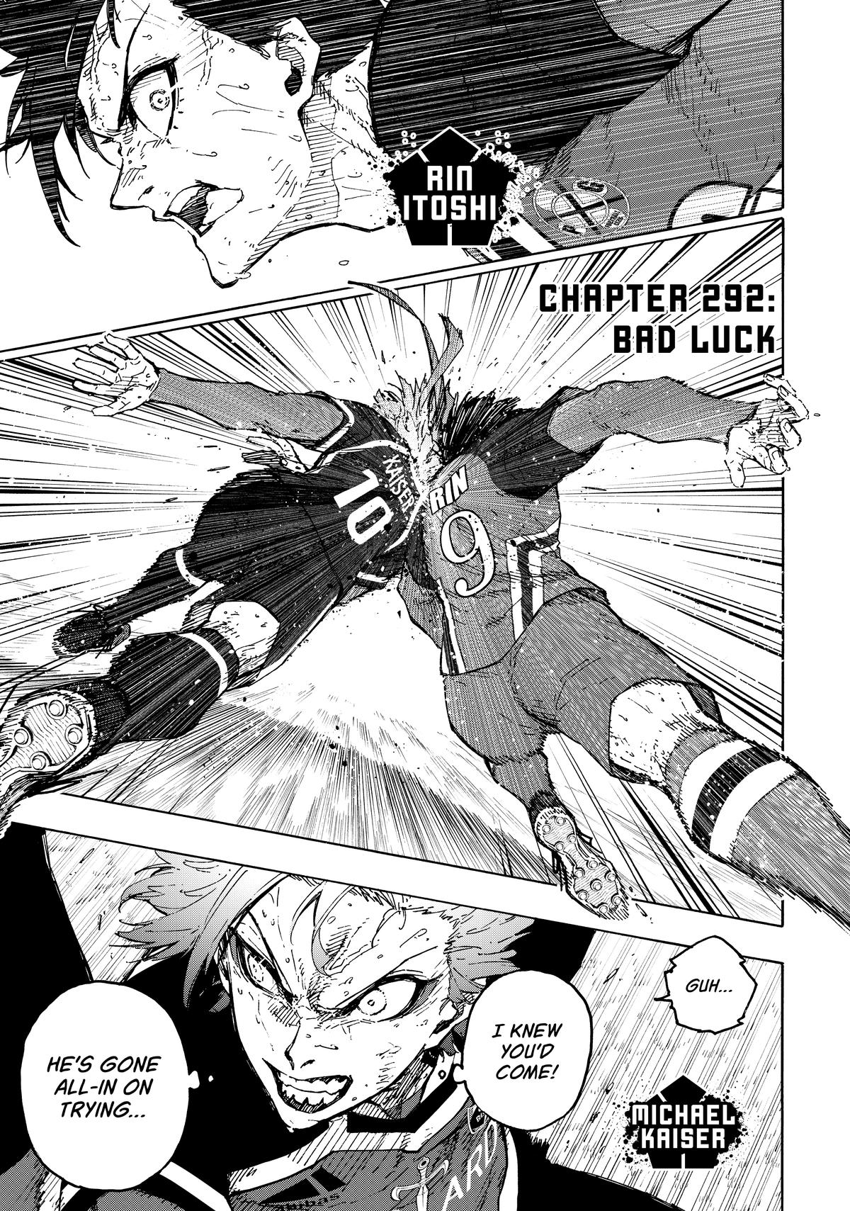 Blue Lock Chapter 292 — page 1