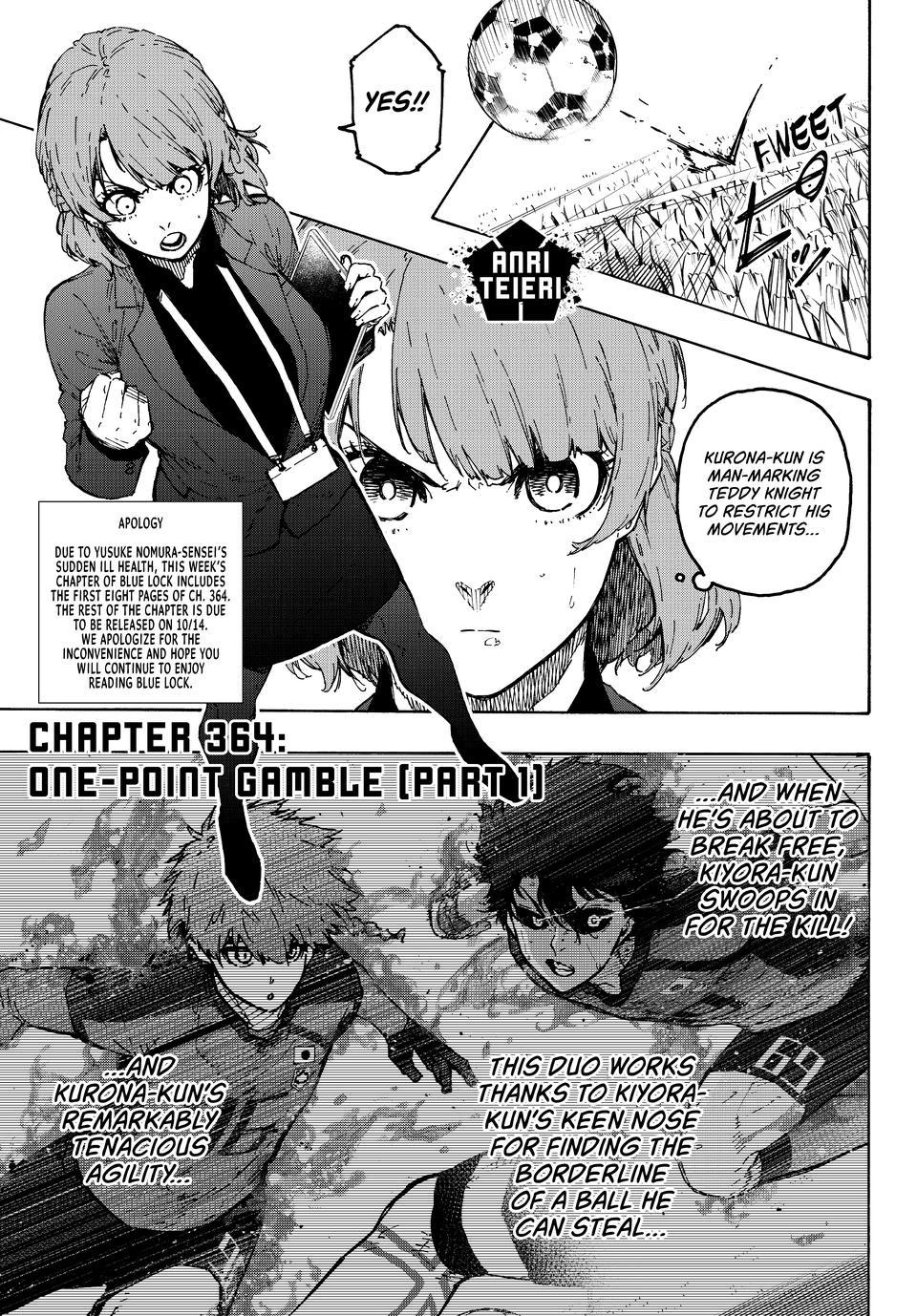 Blue Lock Chapter 364 — page 1