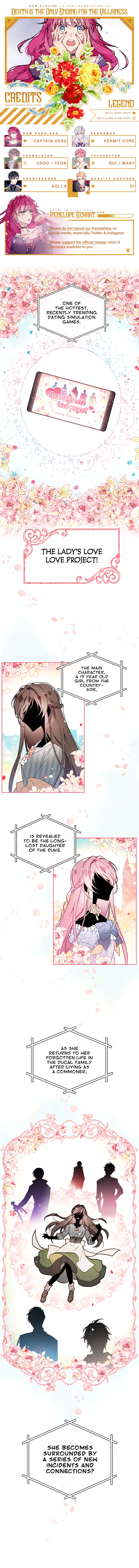 Death Is The Only Ending For The Villainess Chapter 0 — page 1