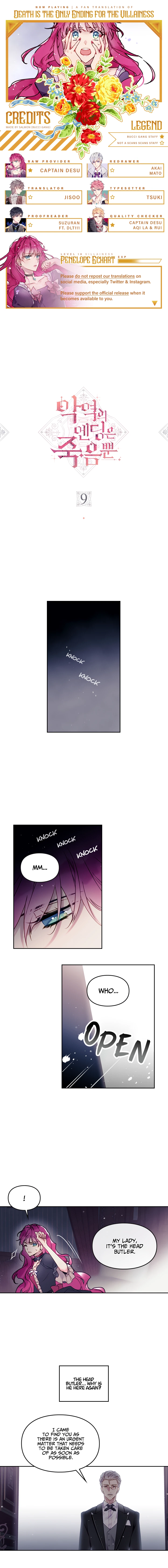 Death Is The Only Ending For The Villainess Chapter 9 — page 1