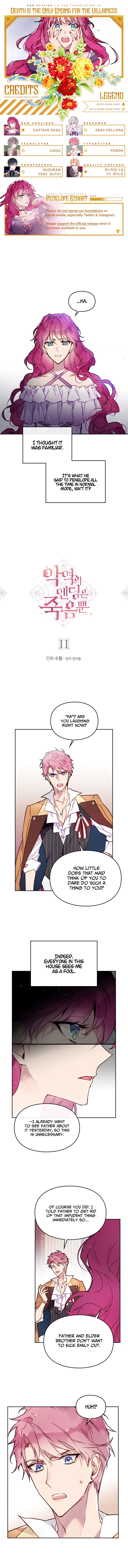 Death Is The Only Ending For The Villainess Chapter 11 — page 1