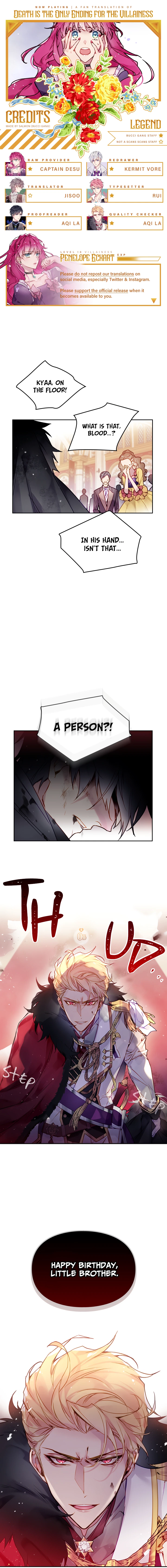 Death Is The Only Ending For The Villainess Chapter 14 — page 1