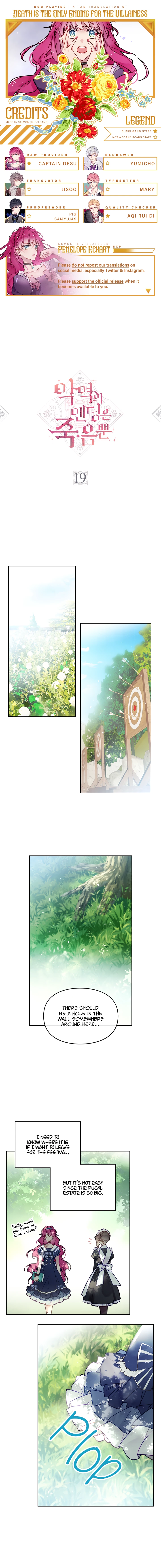 Death Is The Only Ending For The Villainess Chapter 19 — page 1