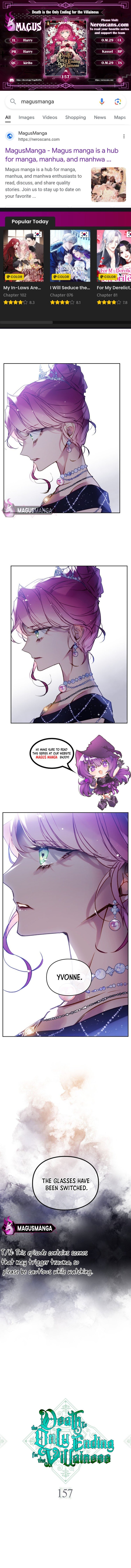 Death Is The Only Ending For The Villainess Chapter 157 — page 1