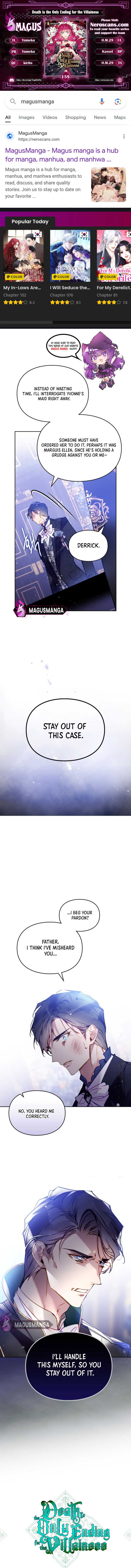 Death Is The Only Ending For The Villainess Chapter 159 — page 1