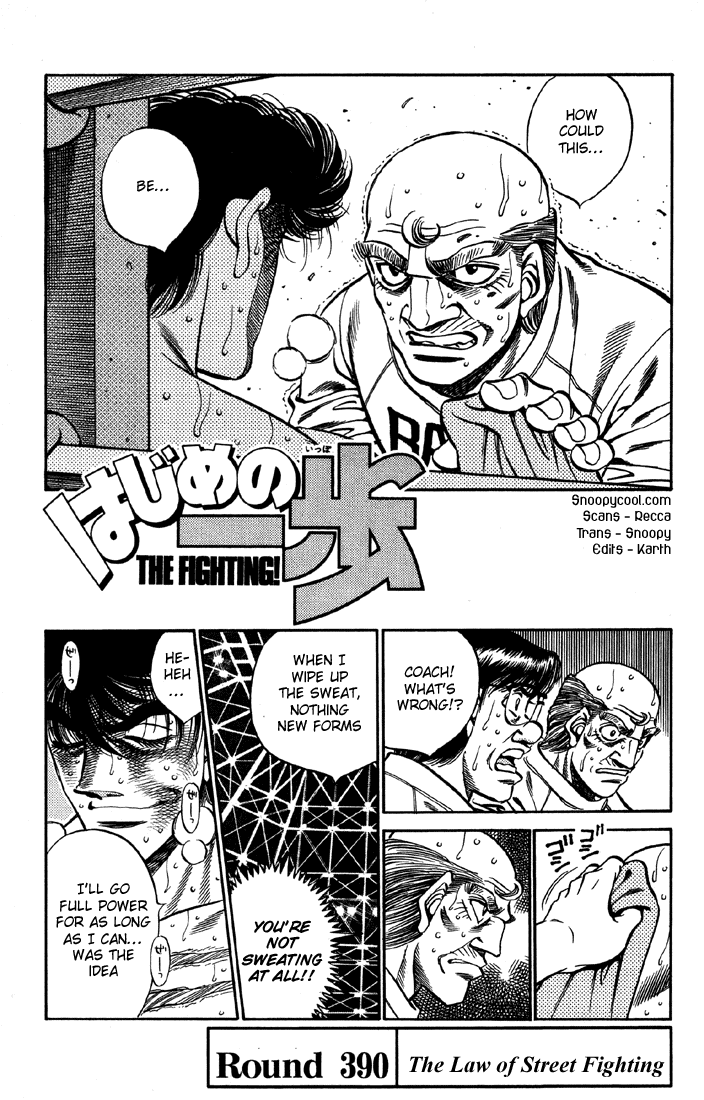 Hajime no Ippo Chapter 390 — page 1