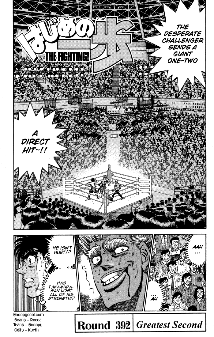 Hajime no Ippo Chapter 392 — page 1