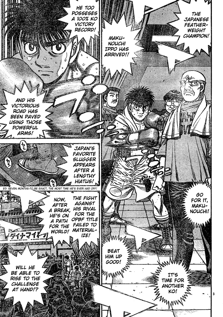 Hajime no Ippo Chapter 729 — page 3