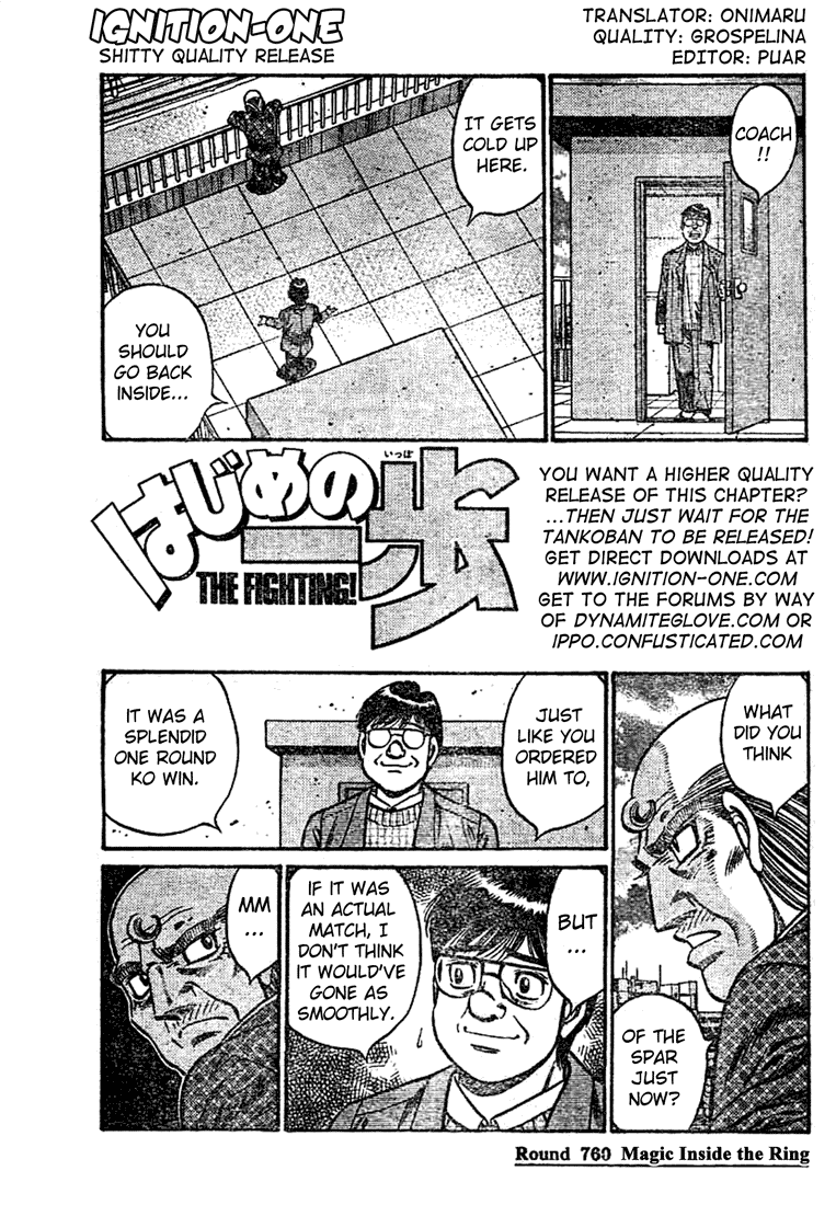 Hajime no Ippo Chapter 760 — page 1