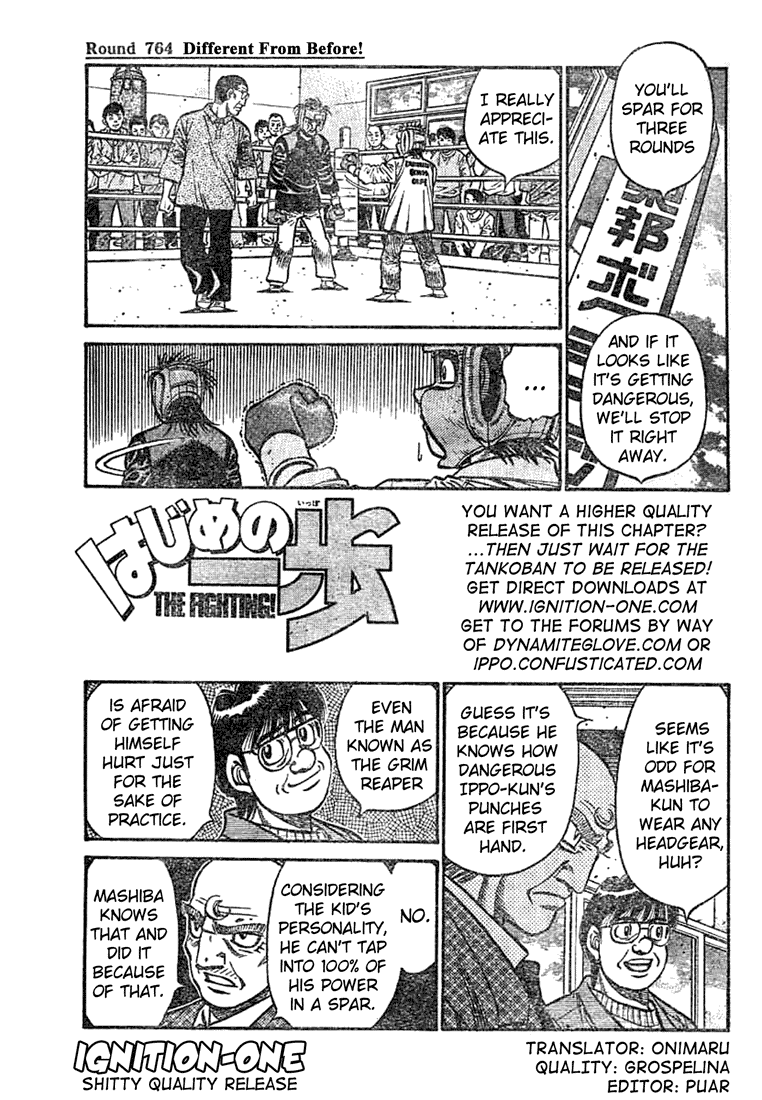 Hajime no Ippo Chapter 764 — page 1