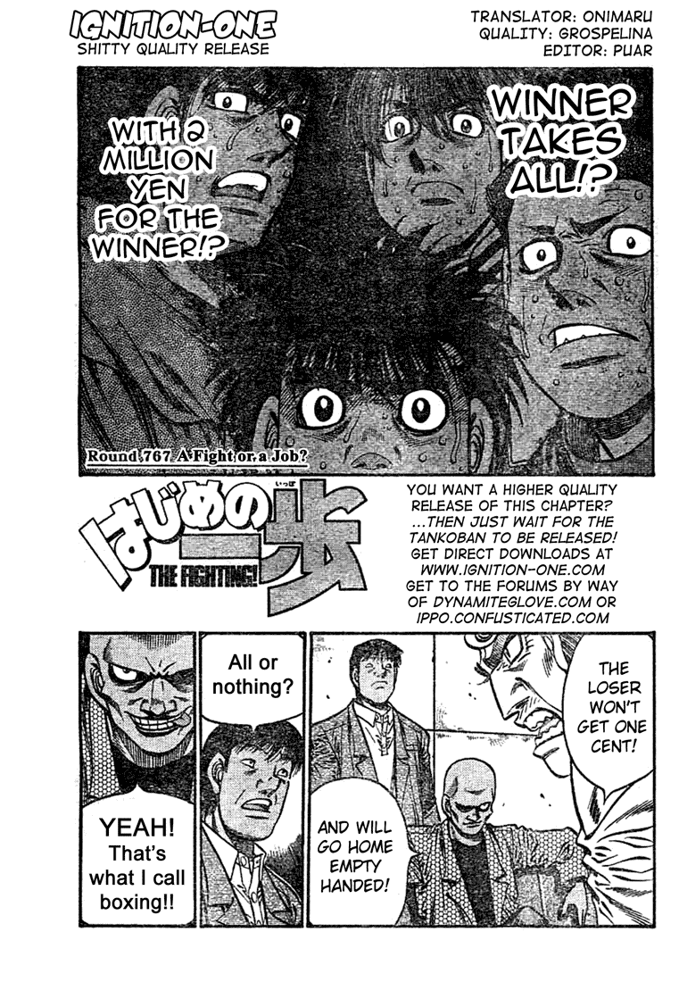 Hajime no Ippo Chapter 767 — page 1