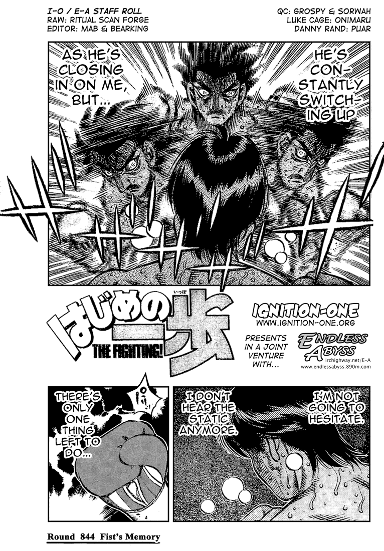Hajime no Ippo Chapter 844 — page 1