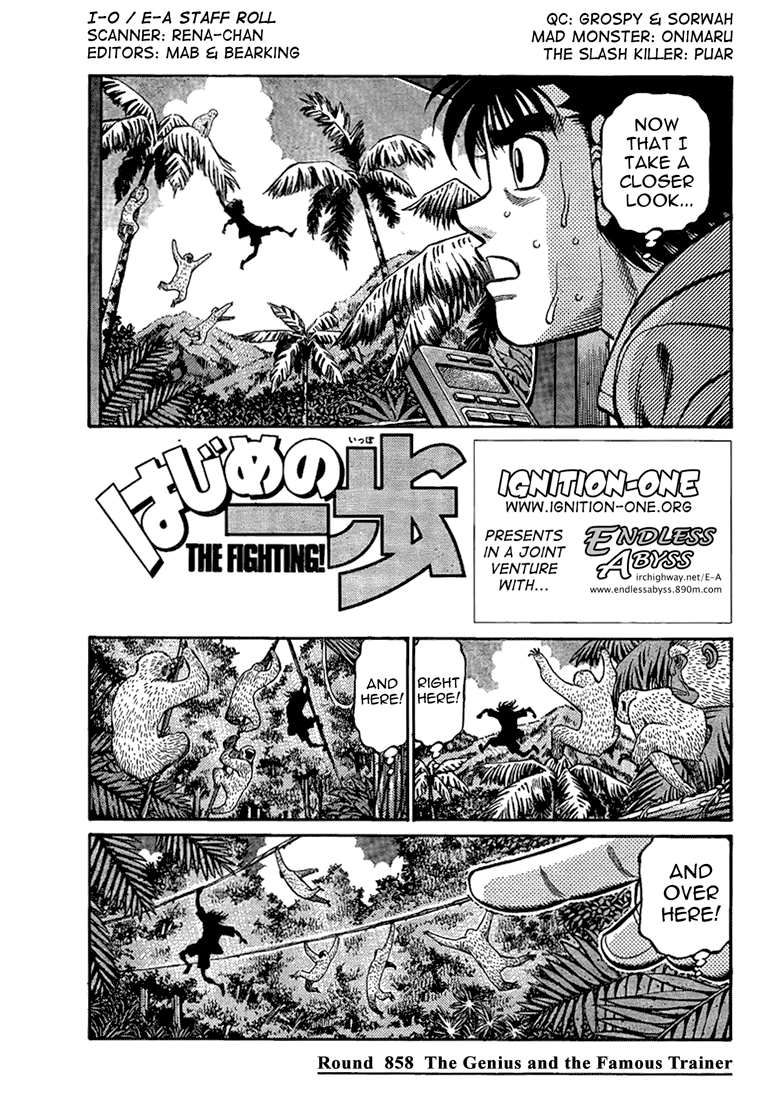 Hajime no Ippo Chapter 858 — page 1