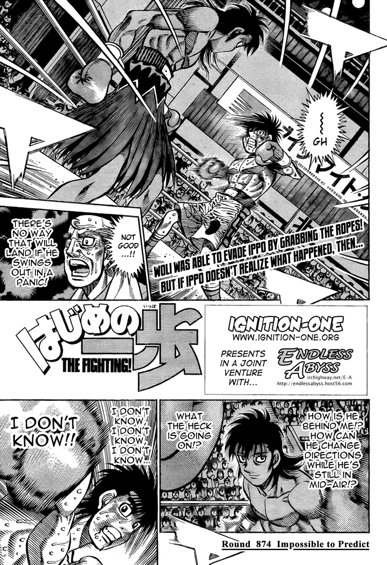 Hajime no Ippo Chapter 874 — page 1