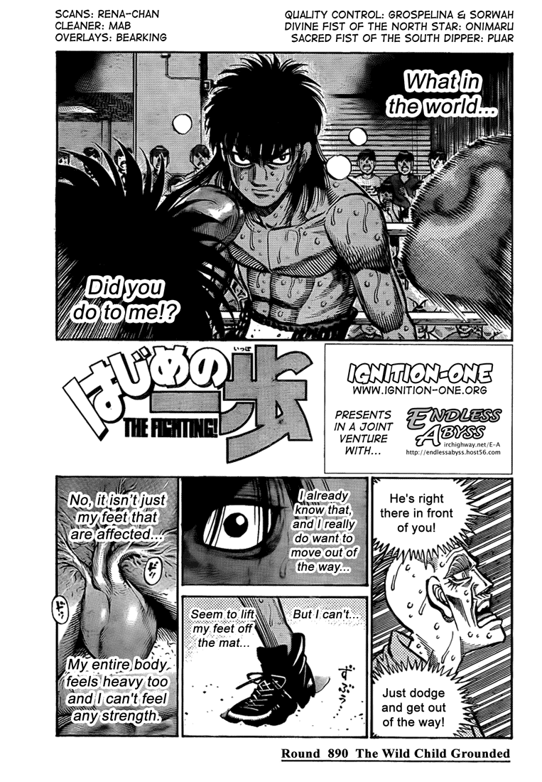 Hajime no Ippo Chapter 890 — page 1