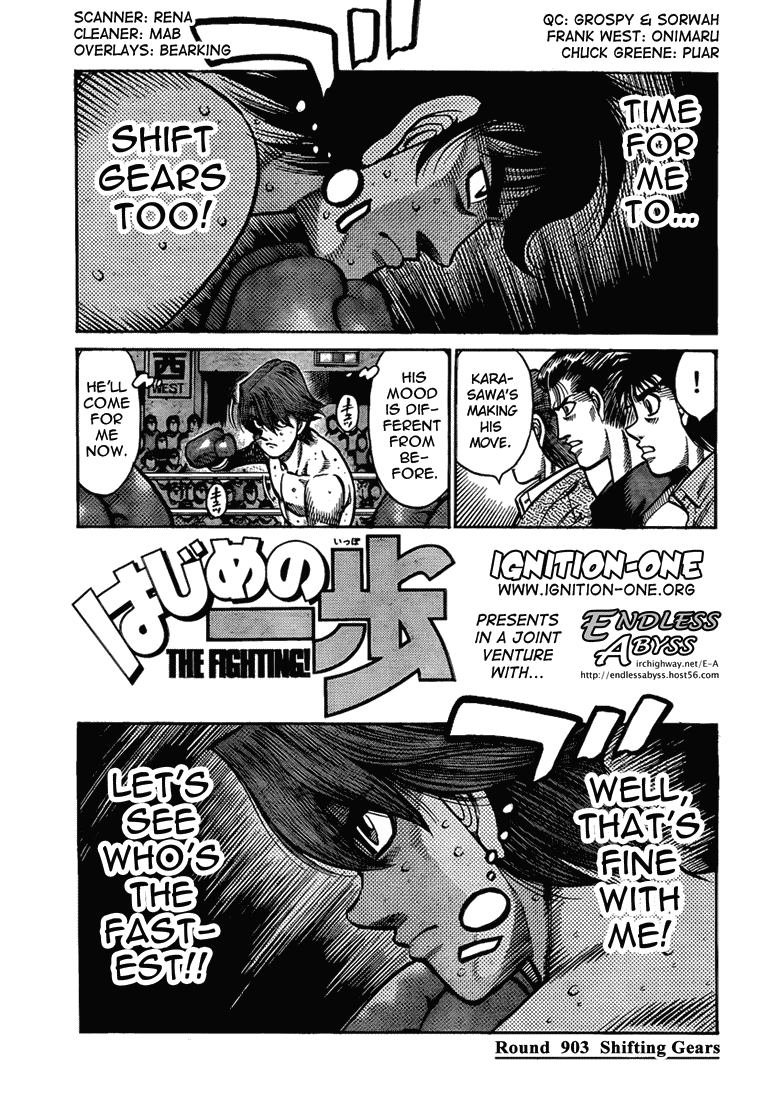 Hajime no Ippo Chapter 903 — page 1