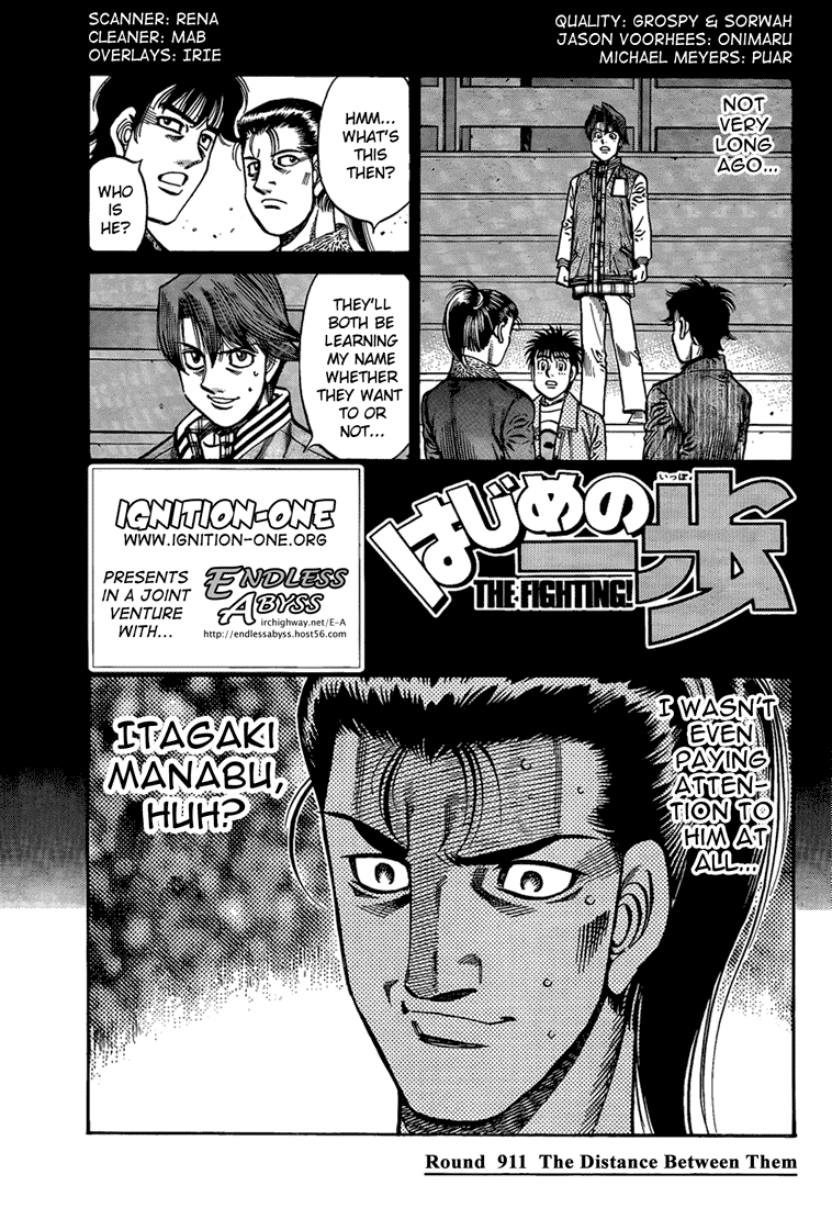 Hajime no Ippo Chapter 911 — page 1
