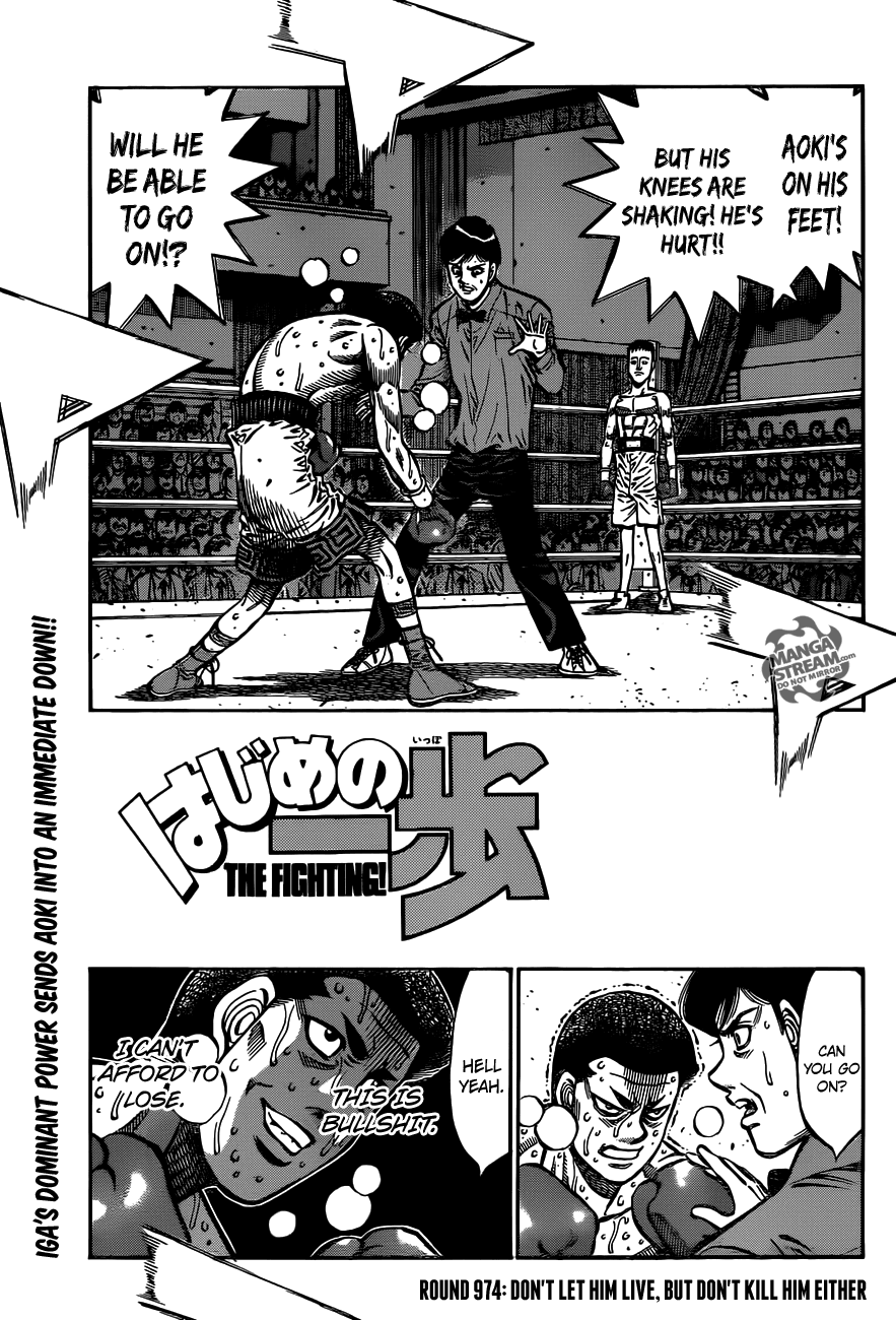 Hajime no Ippo Chapter 974 — page 1