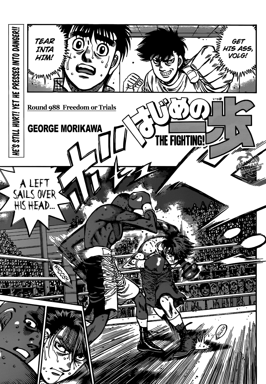 Hajime no Ippo Chapter 988 — page 1