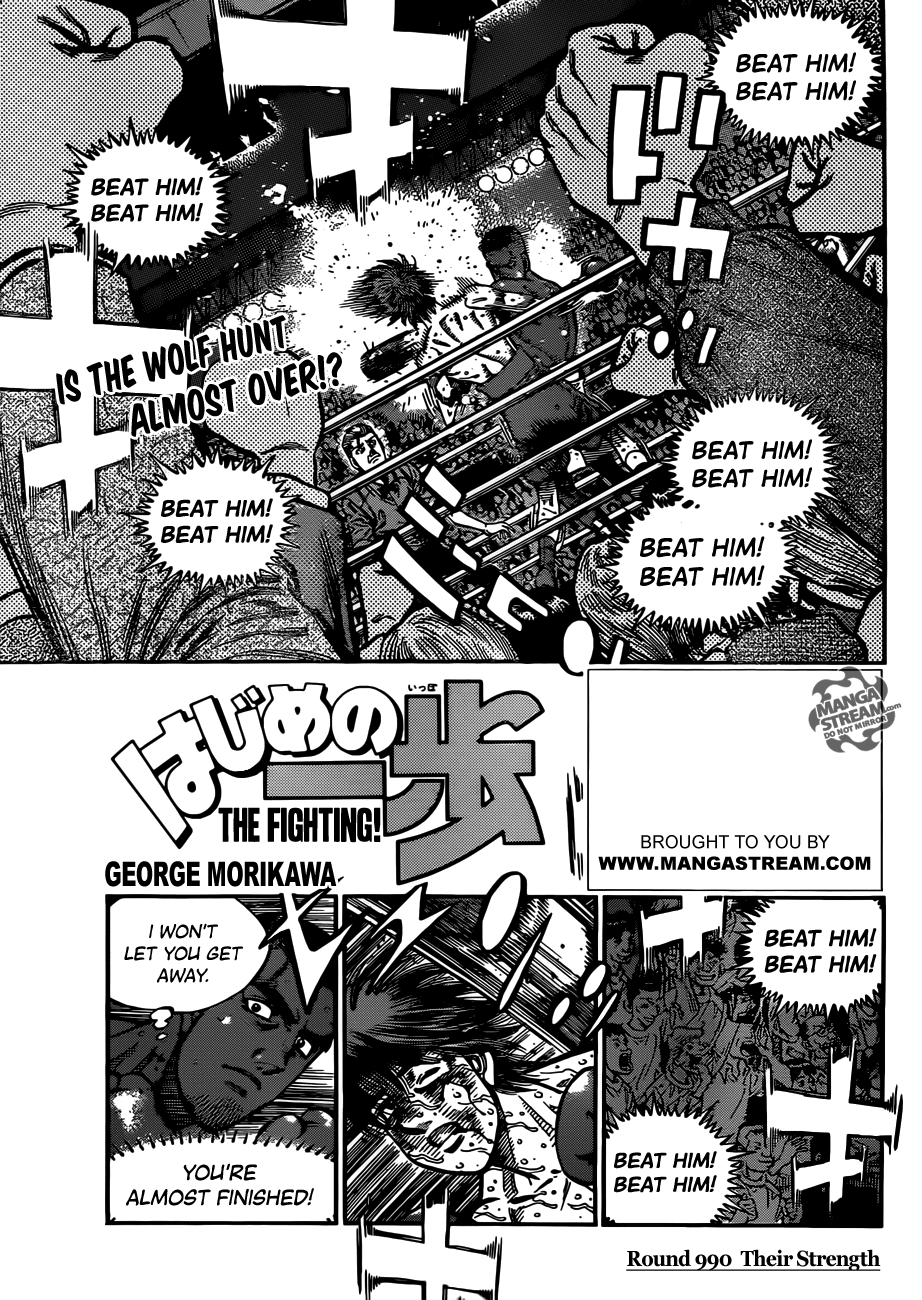 Hajime no Ippo Chapter 990 — page 1