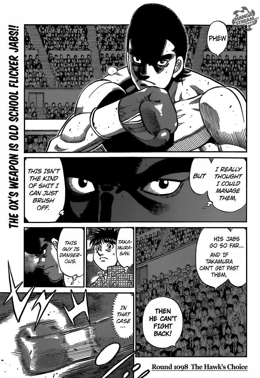 Hajime no Ippo Chapter 1098 — page 1