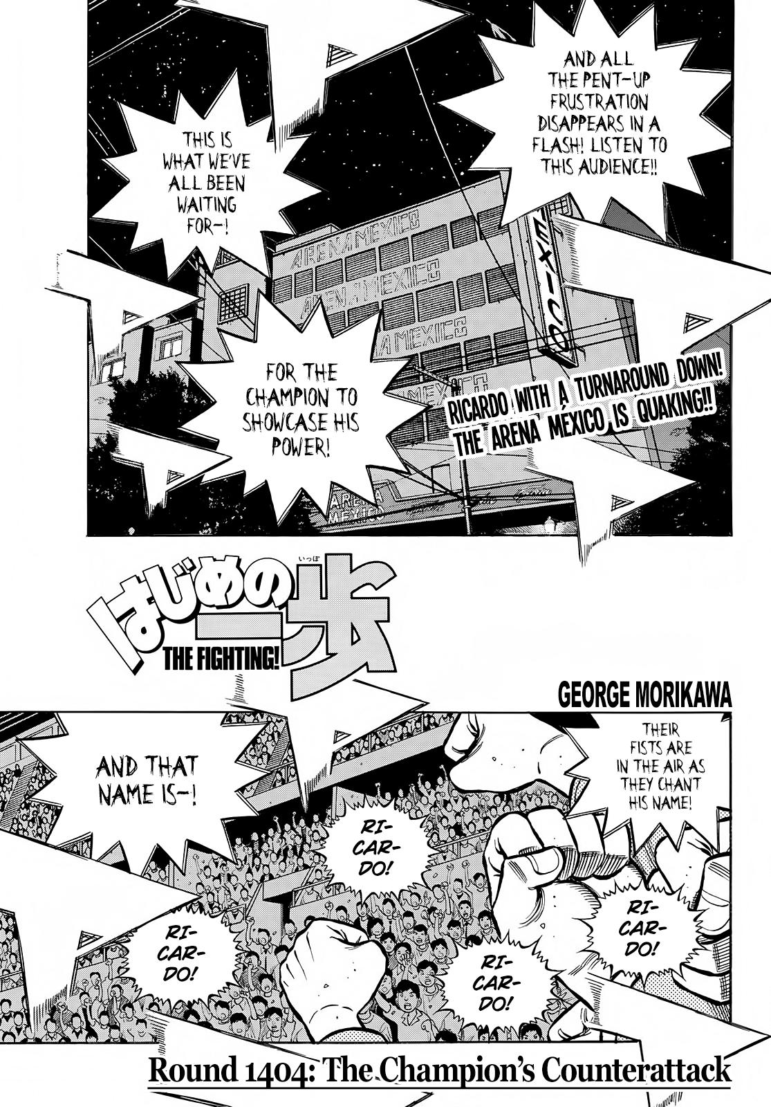 Hajime no Ippo Chapter 1404 — page 1