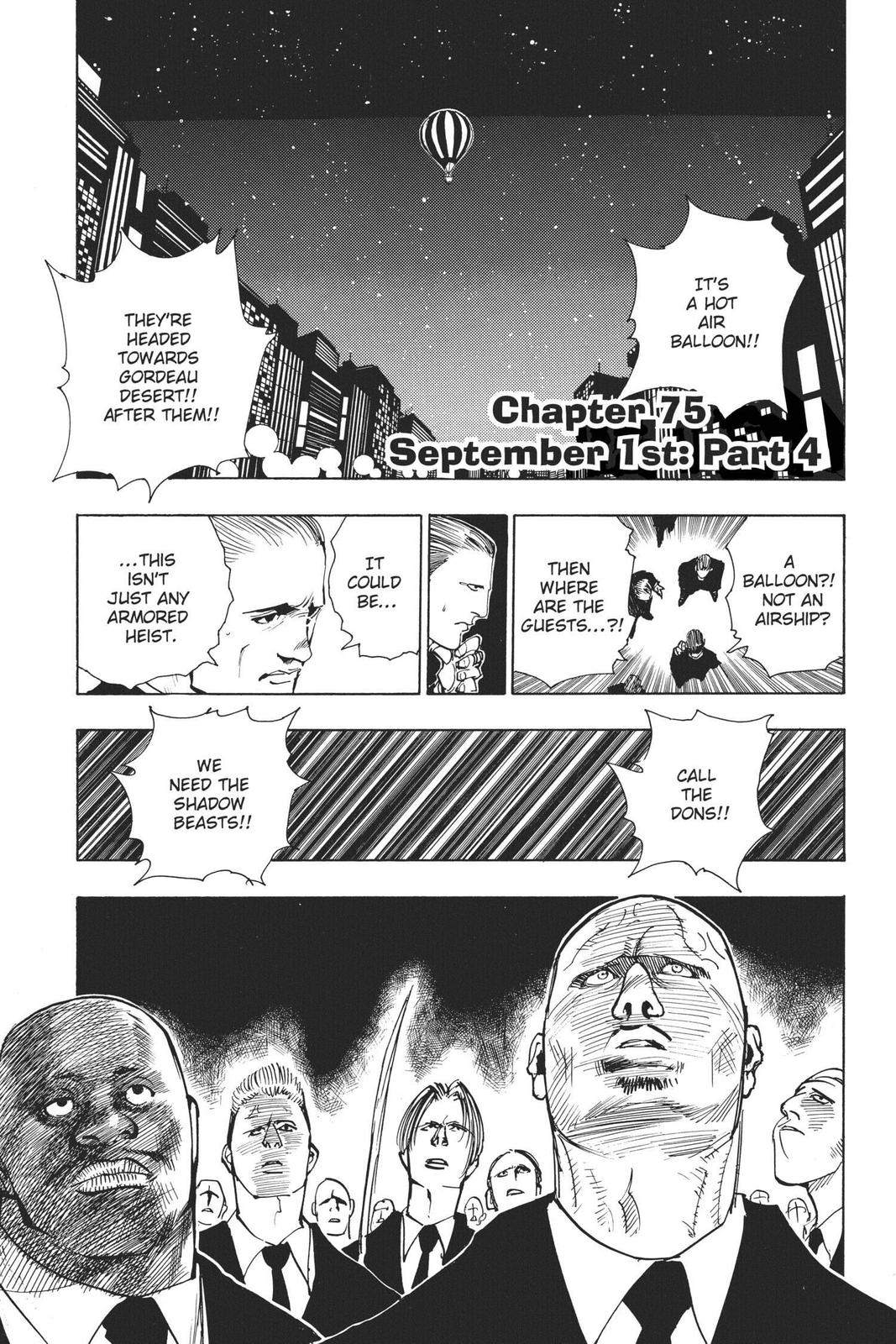 Hunter x Hunter Chapter 75 — page 1