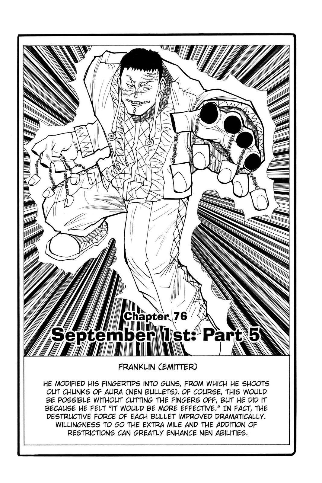 Hunter x Hunter Chapter 76 — page 1