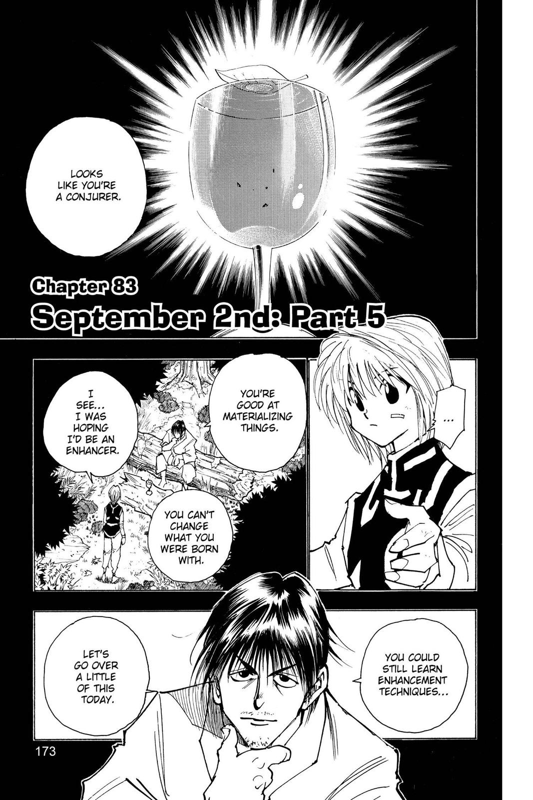 Hunter x Hunter Chapter 83 — page 1