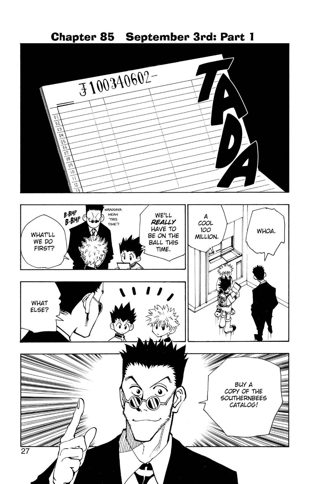 Hunter x Hunter Chapter 85 — page 1
