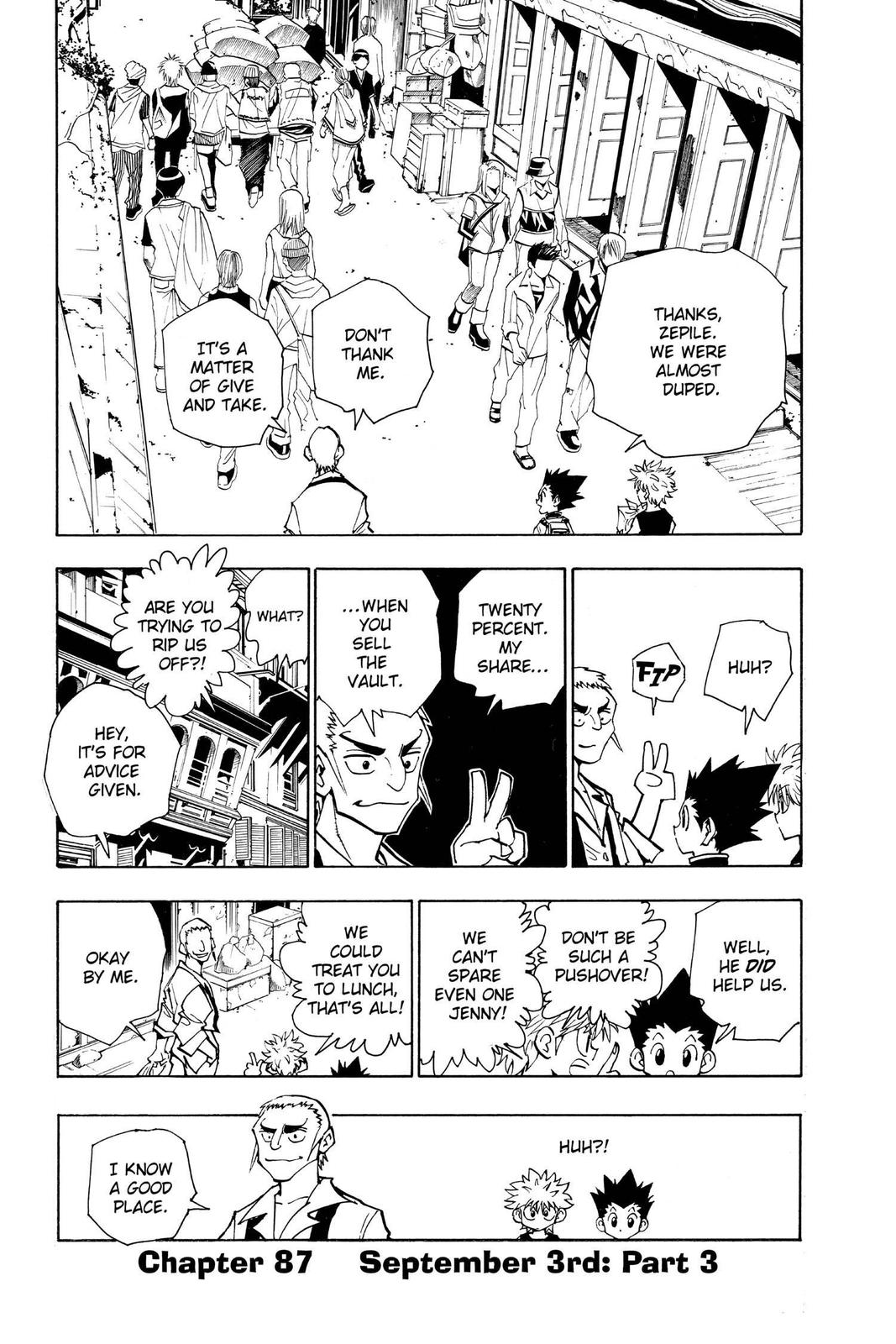 Hunter x Hunter Chapter 87 — page 1