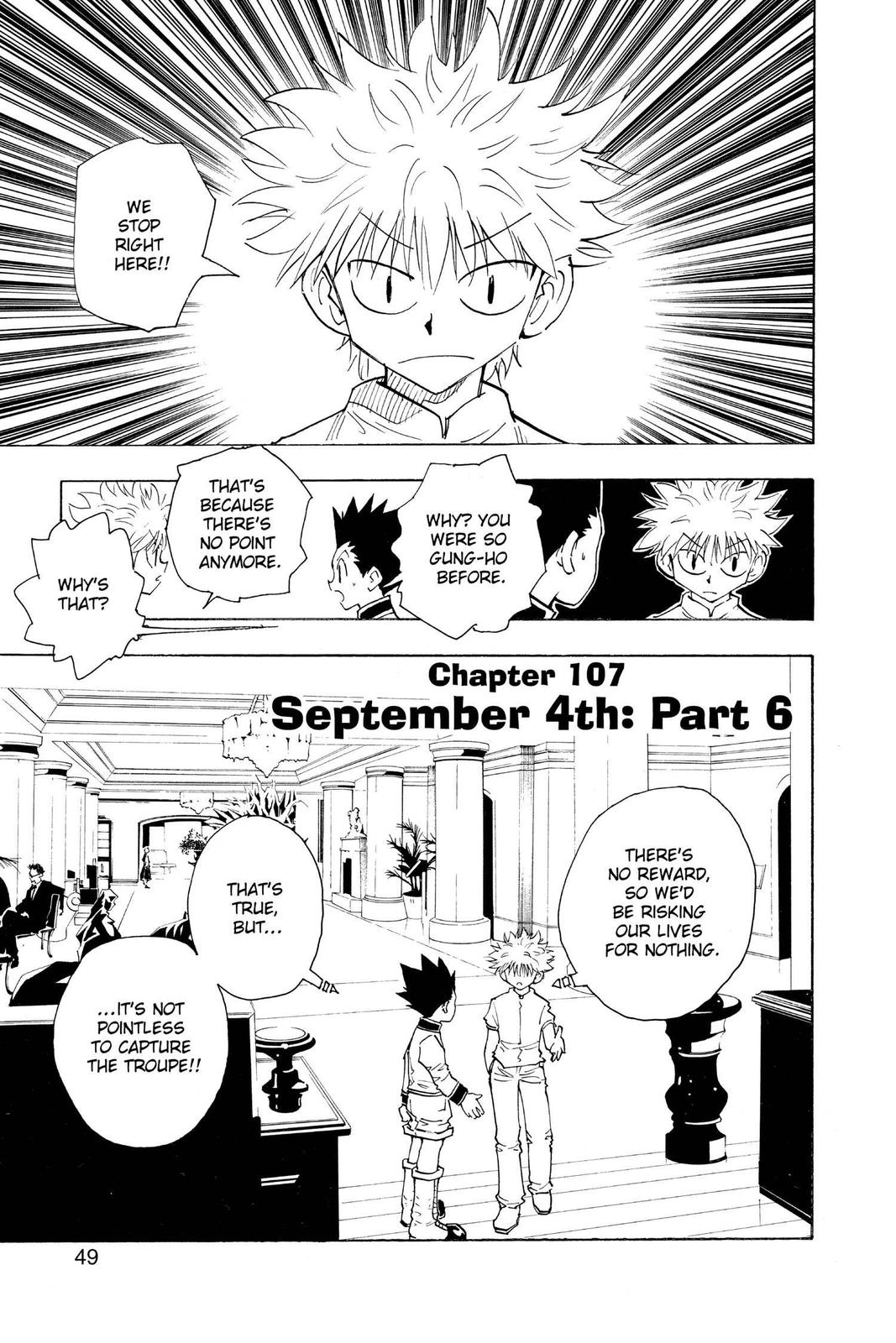 Hunter x Hunter Chapter 107 — page 1
