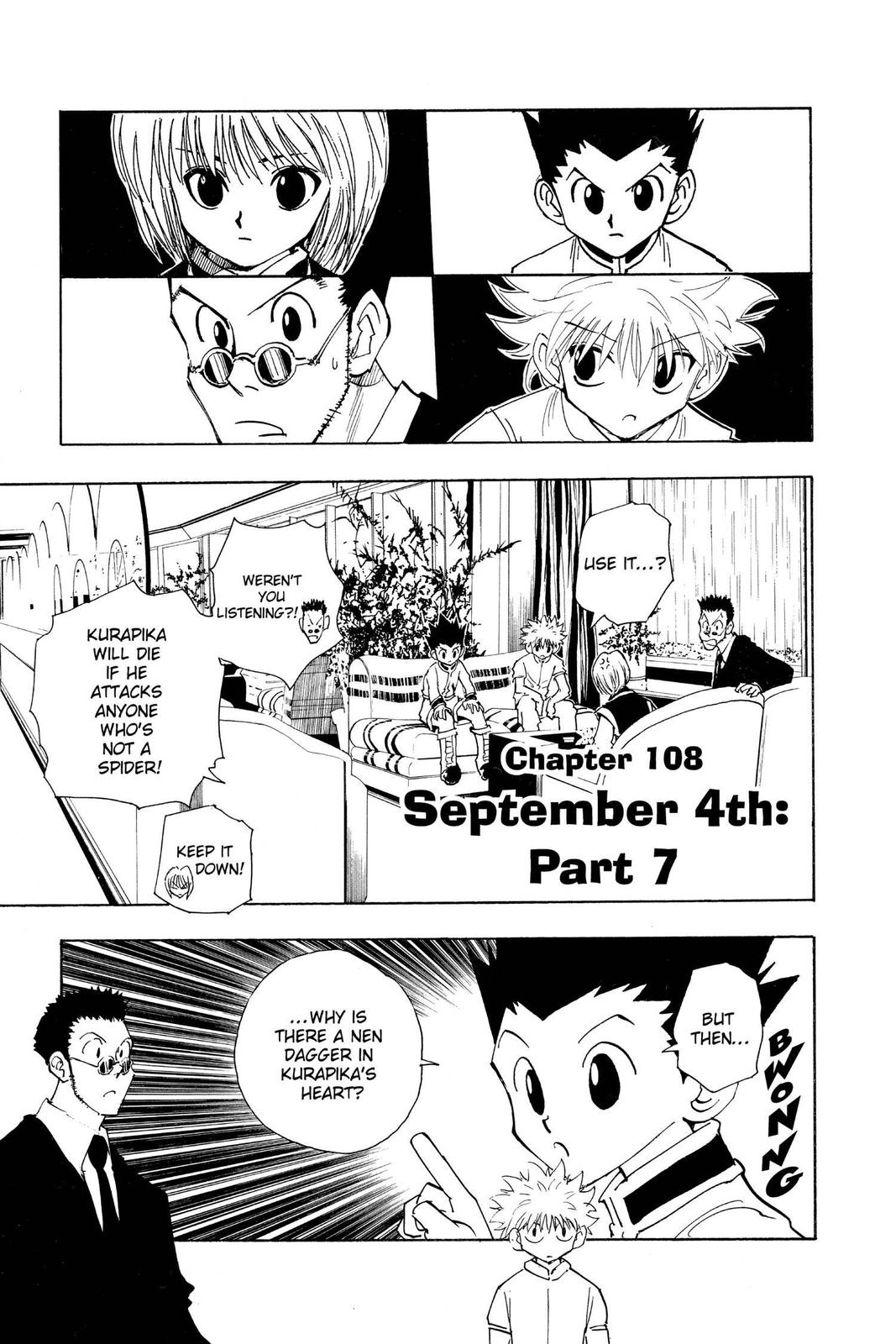 Hunter x Hunter Chapter 108 — page 1