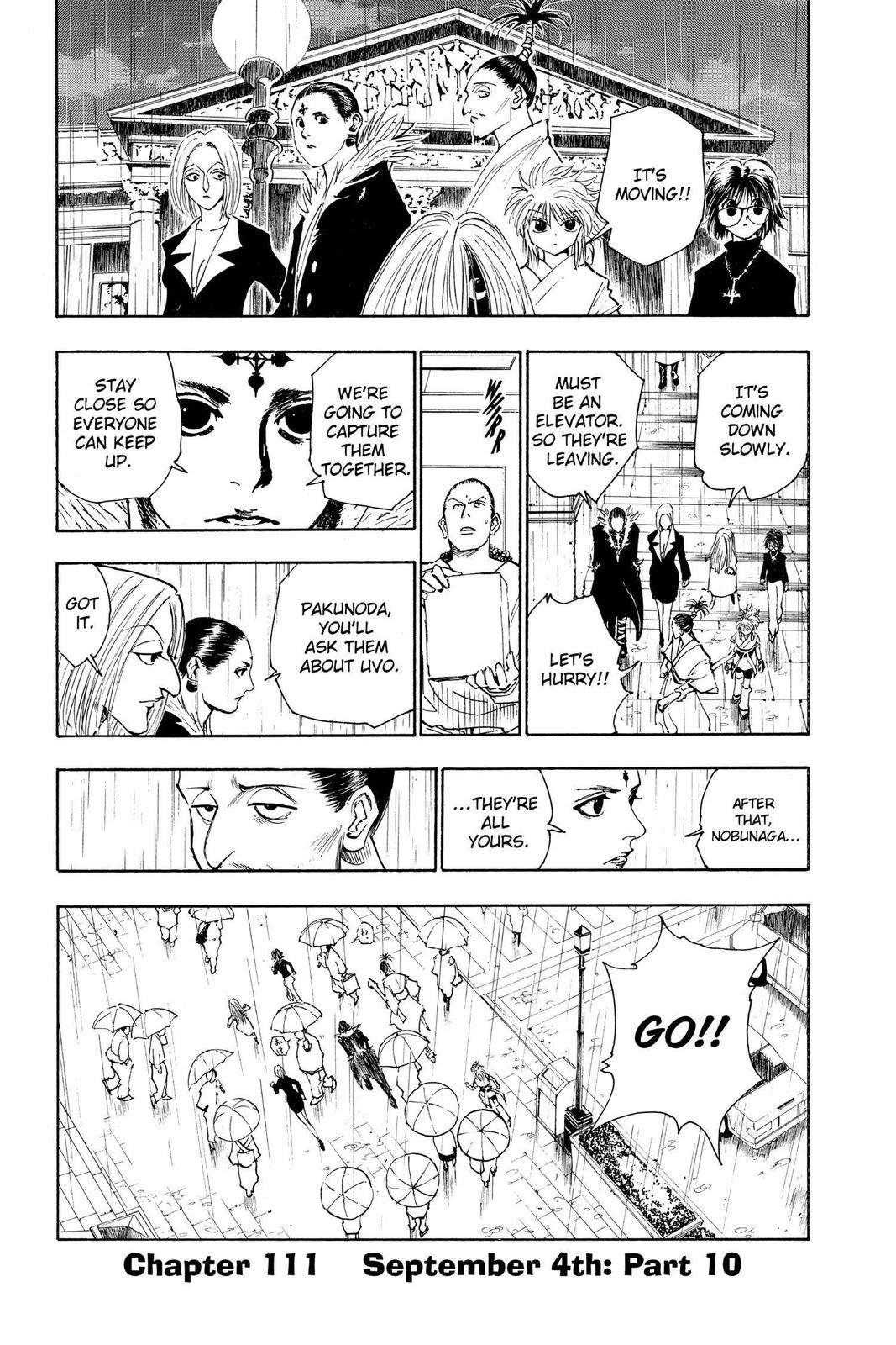 Hunter x Hunter Chapter 111 — page 1