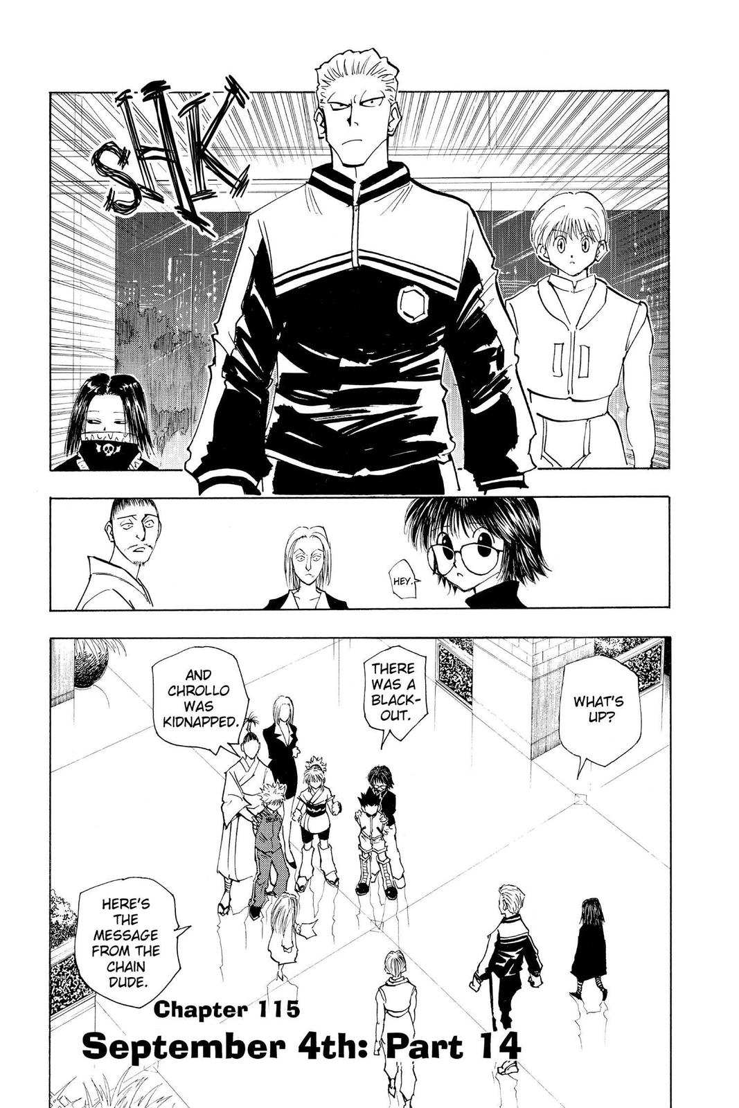 Hunter x Hunter Chapter 115 — page 1